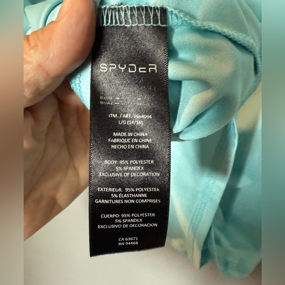 Spyder Men's Sz L Short Sleeve Surf & Swim Shirt Quick Dry Rash Guard ๐๐โโ๏ธ๐โโ๏ธ - Picture 4 of 4